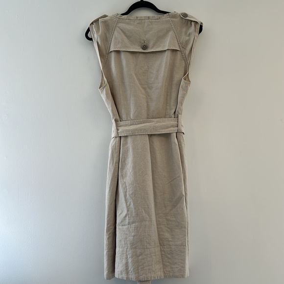 Linen Beige Dress - Picture 4 of 9